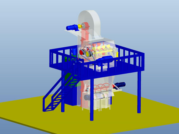 半自動(節(jié)能型)干粉砂漿生產(chǎn)線