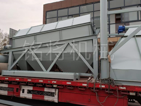 甘肅白銀抗裂砂漿設備發貨現場