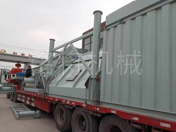 甘肅白銀抗裂砂漿設備發貨現場